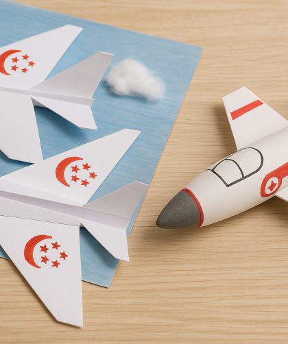 Kids Craft DIY: National Day Fighter Jets
